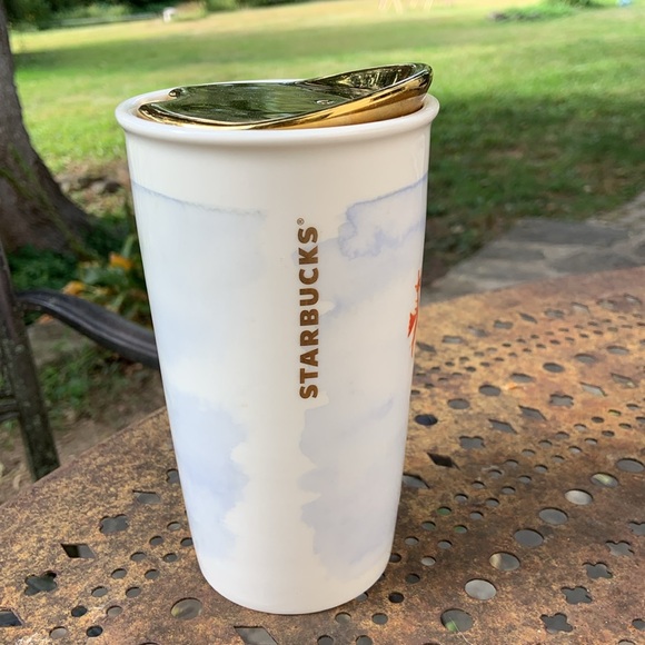 2015 Starbucks Holiday Mermaid Ceramic Tumbler Cup - Picture 6 of 9